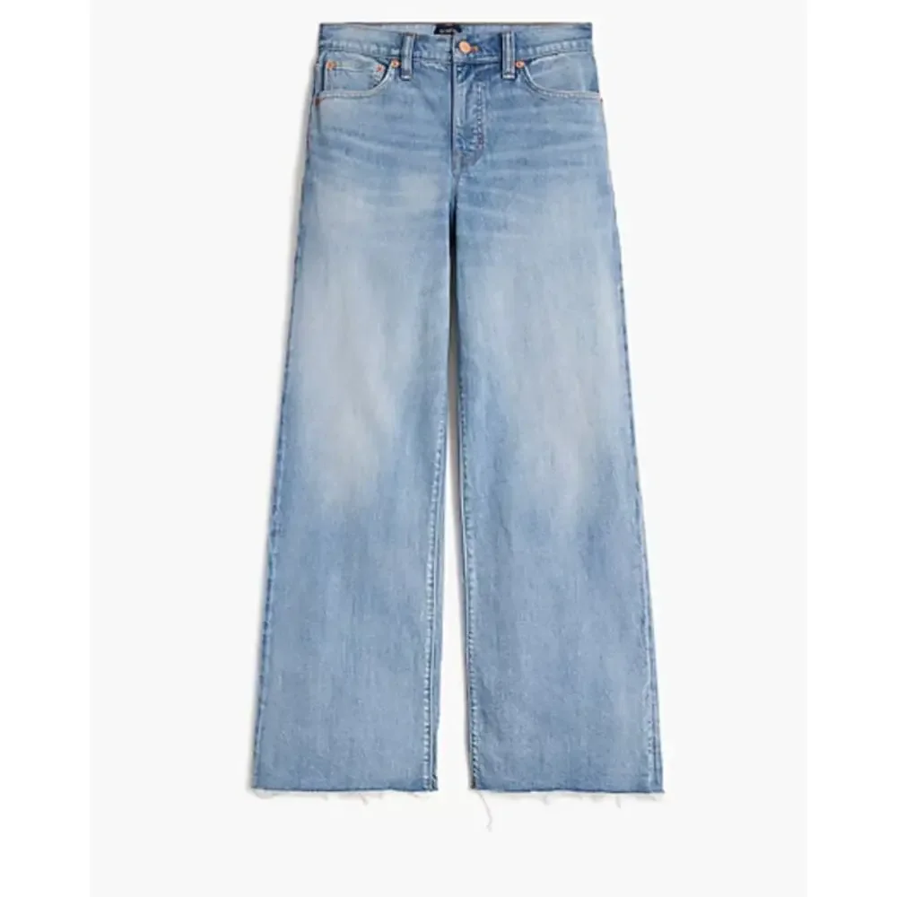 J Crew Wide Leg Crop Jeans 32 32T T32 Tall NWT Storm Wash BX561 J.Crew Stretch